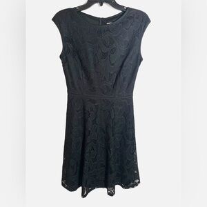 Wisp Black Lace Mini Dress